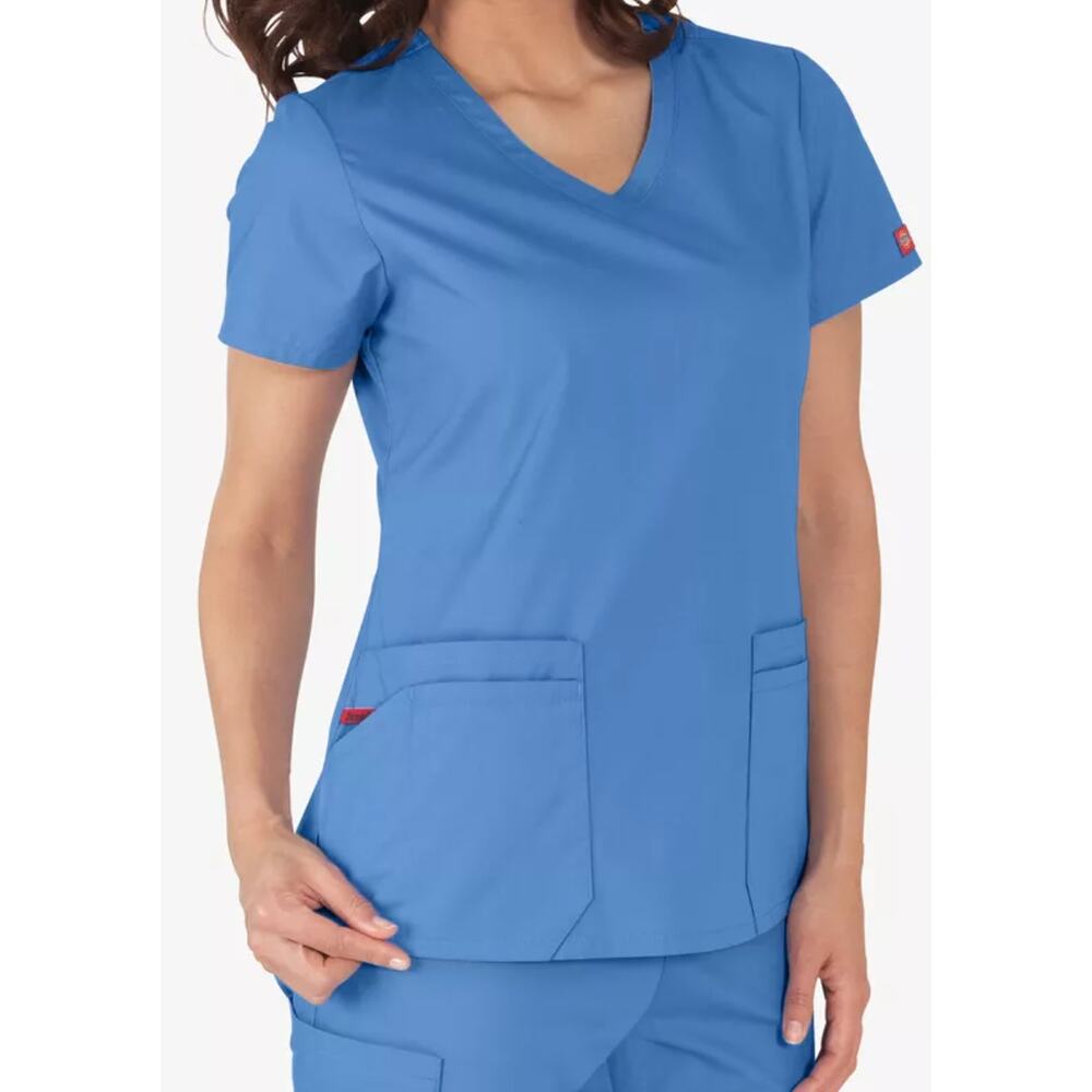 Dickies EDS Signature Women's 6-Pocket Contemporary Fit V-Neck Scrub Top M